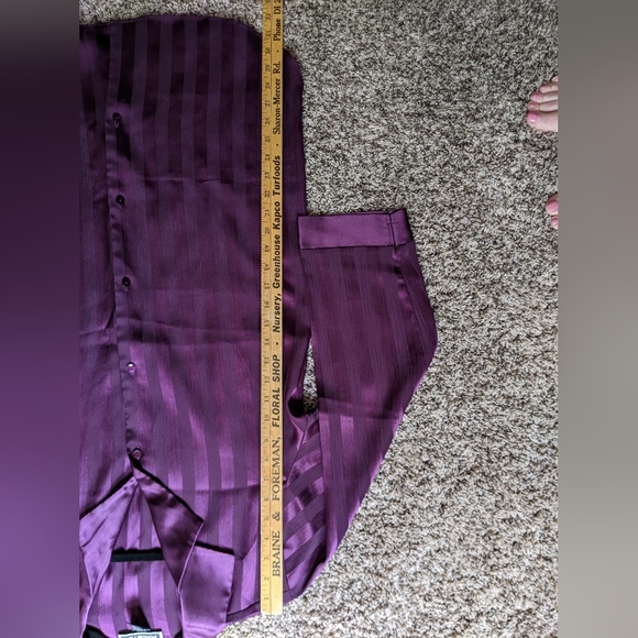 Halston Plum Sleep Shirt - MED - Picture 4 of 8